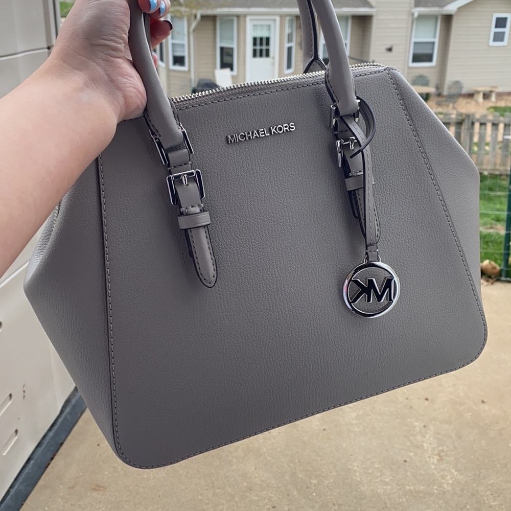 Michael Kors pearl grey handbag
